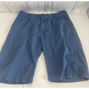 Volcom Chino Shorts Mens 30 Flat Front Skater Urban Cotton Classic Light Blue